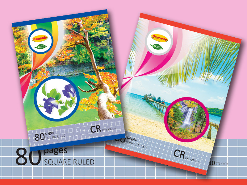 80_page_square_ruled Dumindu CR 80pgs Single Rule - Image 1