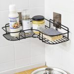 Metal bathroom corner rack