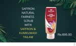 Saffron natural Fairness scrub with Saffron and Kunkumadee Thailam