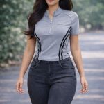 T Shirt with zipper